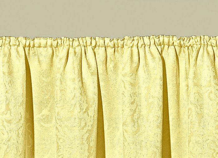 Leicht gl&auml;nzende &Uuml;bergardine GELB