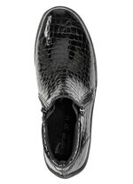 ELENA EDEN, komfortable Damen-Stiefeletten, Weite H, mit herausnehmbarem Fußbett SCHWARZ