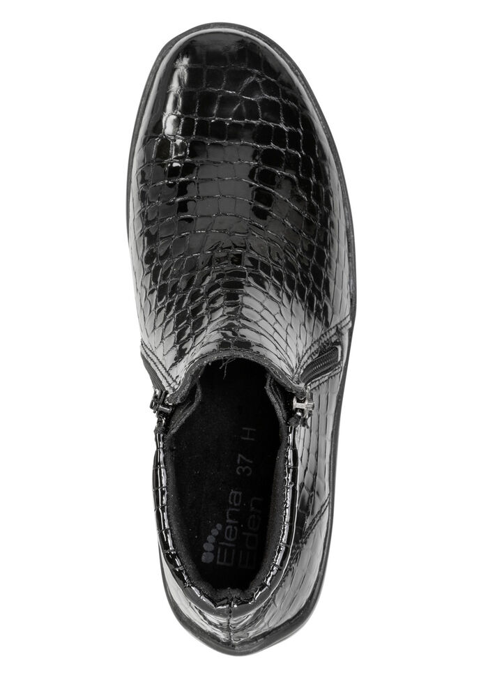 ELENA EDEN, komfortable Damen-Stiefeletten, Weite H, mit herausnehmbarem Fußbett SCHWARZ