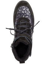 ELENA EDEN Schnür-Bootie aus Veloursleder SCHWARZ