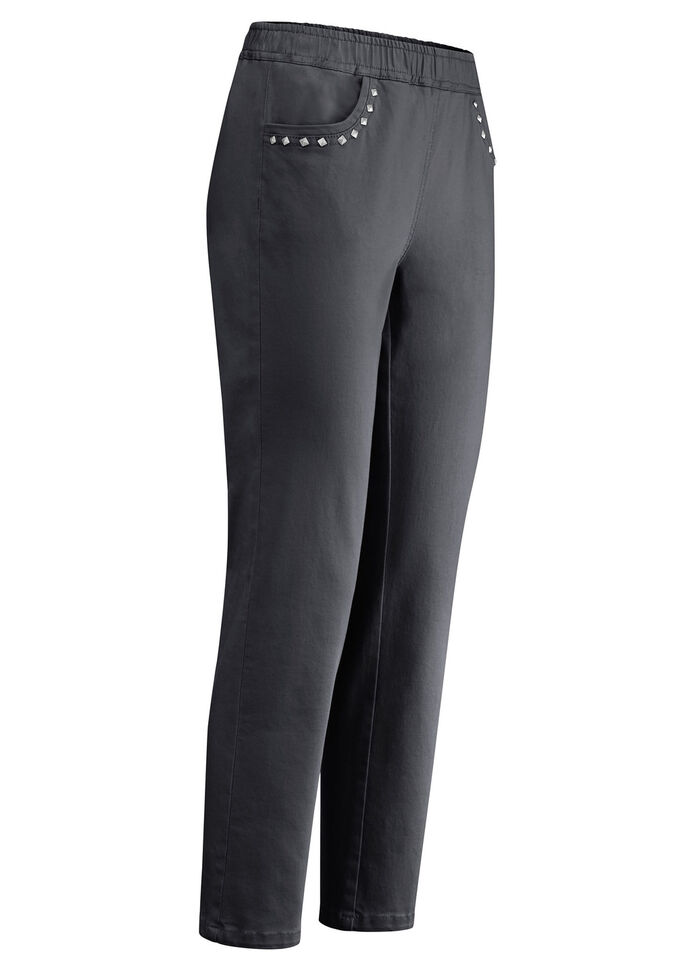 Jeans in 7/8-L&auml;nge SCHWARZ