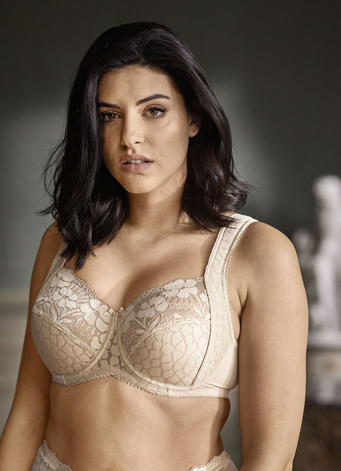 Miss Mary Bügel-BH mit strukturiertem Vorderteil BEIGE