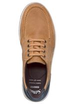 Schn&uuml;rschuhe mit Kontrast-Bes&auml;tzen 