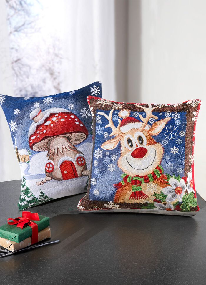 Kissenbez&uuml;ge aus Gobelin im 2er-Set 