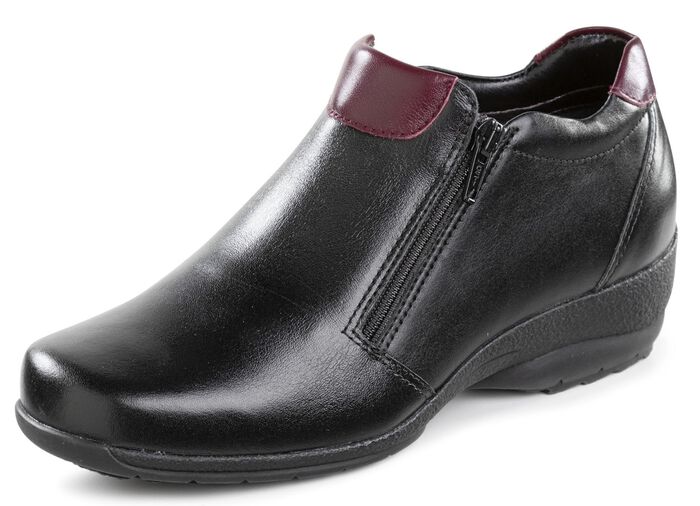 ELENA EDEN, gef&uuml;tterte Damen-Boots, Winterschuhe, Weite H, mit Lammfell 