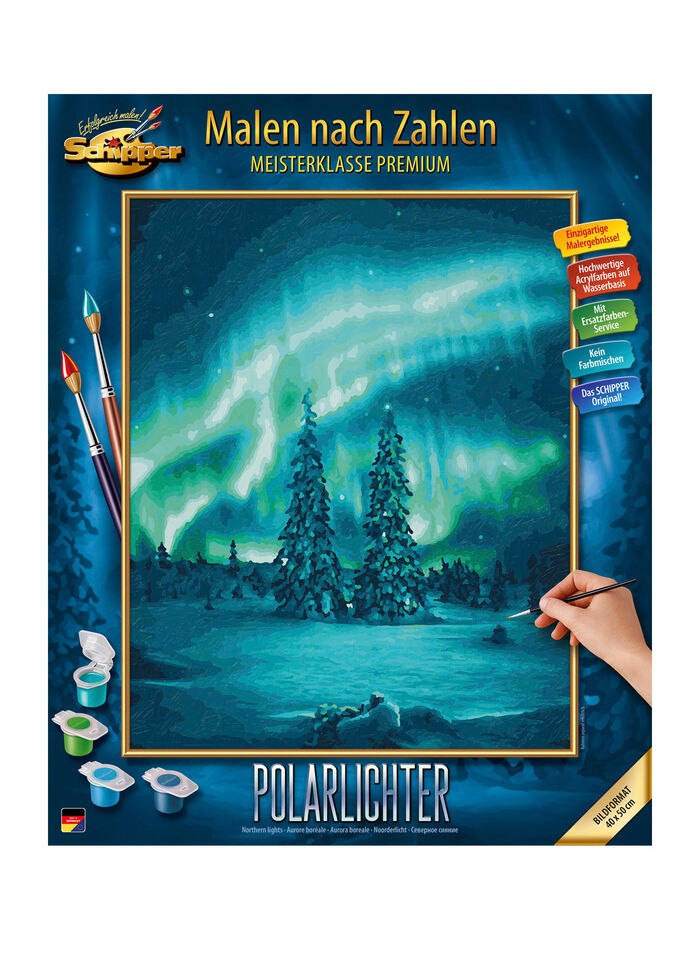 Malen nach Zahlen Polarlichter 