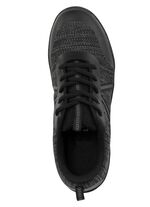 Barfußschuh aus Textilmaterial mit Synthetik-Besätzen SCHWARZ-GRAU