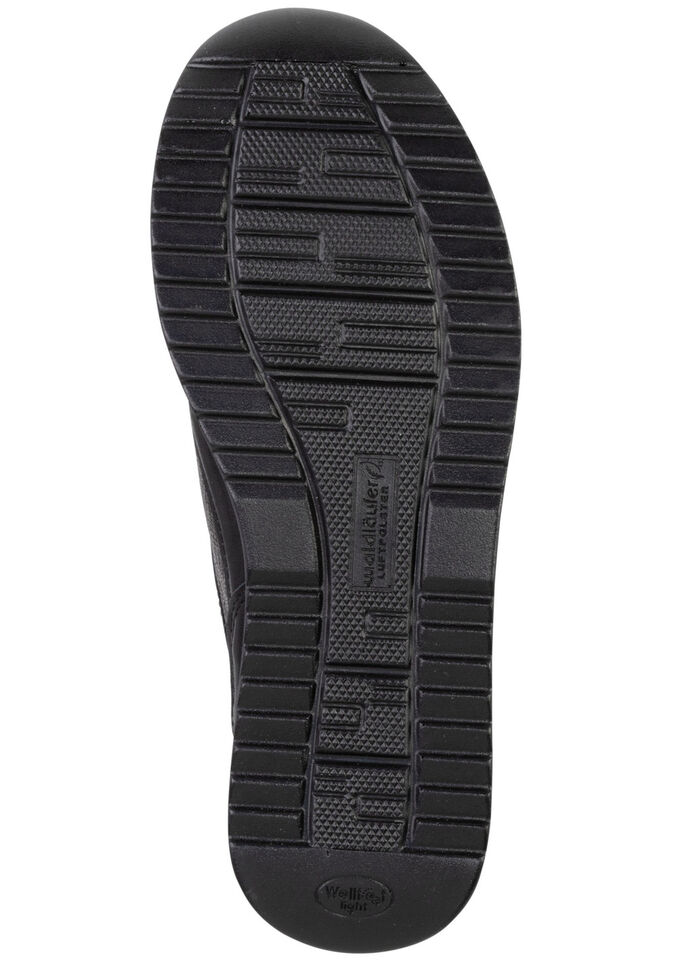 Waldläufer Sneaker mit schimmernd geprägten Einsätzen SCHWARZ-BRONZE