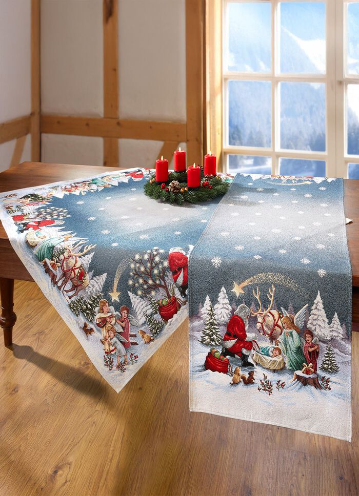 Tisch- und Raumdekoration aus Gobelin 