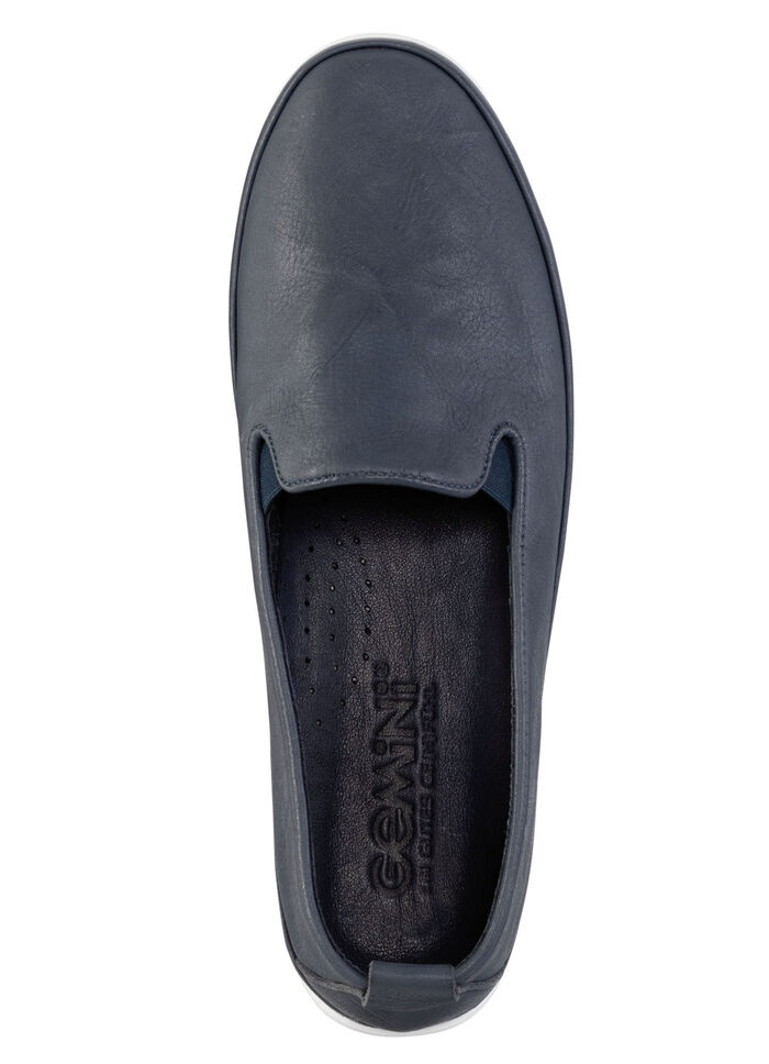 Gemini Slipper mit dezenter Knitter-Struktur MARINE