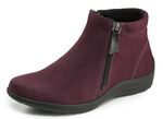 ELENA EDEN Bootie aus Nubukleder BORDEAUX