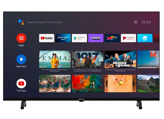 Grundig LED-Fernseher mit WLAN für kabellosen Internetzugang SCHWARZ