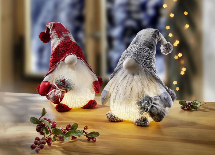 LED-Wichtel, 2er-Set 