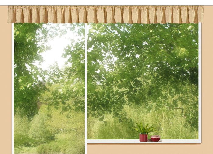 Jacquard Querbehang in veschiedenen Farben BEIGE