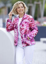 Kurzjacke mit Blütendessin 