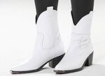 Gemini Western-Stiefel aus Rind-Nappaleder WEISS