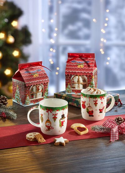 Weihnachtstassen, 4er-Set, von K&ouml;nitz 