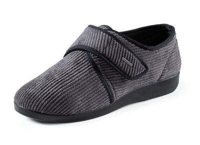 Klassische Herren-Hausschuhe, mit Klettverschluss 