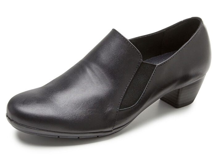 ELENA EDEN, eleganter Damen-Trotteur, Weite G, mit herausnehmbarem Fußbett SCHWARZ