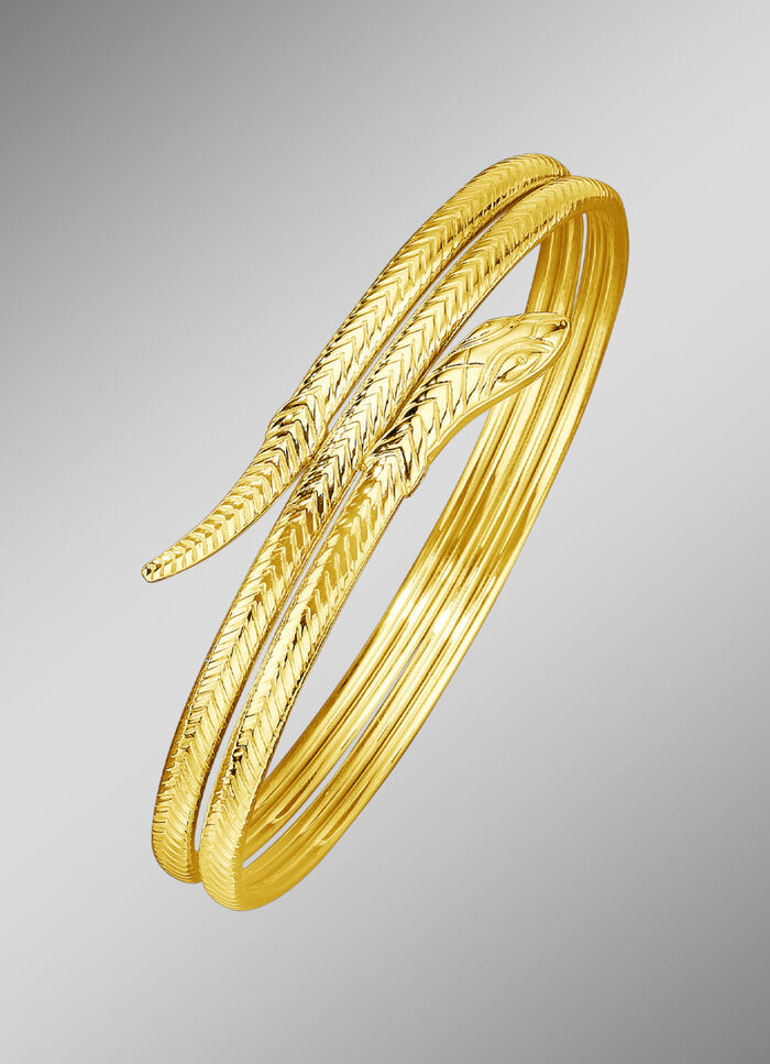 Flexibler, massiver Schlangen-Armreif 