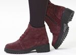 Waldl&auml;ufer, bequeme Damen-Stiefeletten, Winterschuhe, Weite H, mit herausnehmbarem Fu&szlig;bett BORDEAUX