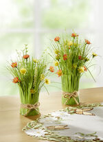 Frühlingsstrauß in natürlichen Farben GRÜN-ORANGE-GELB