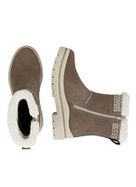 Remonte, gefütterte Damen-Stiefeletten, Winterschuhe, Weite G, mit Lammfell BRAUN