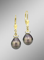 Ohrringe mit Tahiti-Zuchtperlen 
