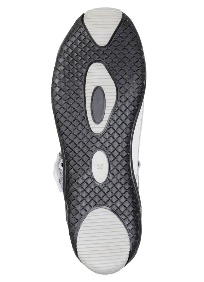 Gemini, klassische Damen-Slipper, Weite G, mit herausnehmbarem Fußbett WEISS