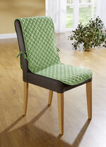 Stuhlhusse mit Taschen und Bandeinfassung GRÜN