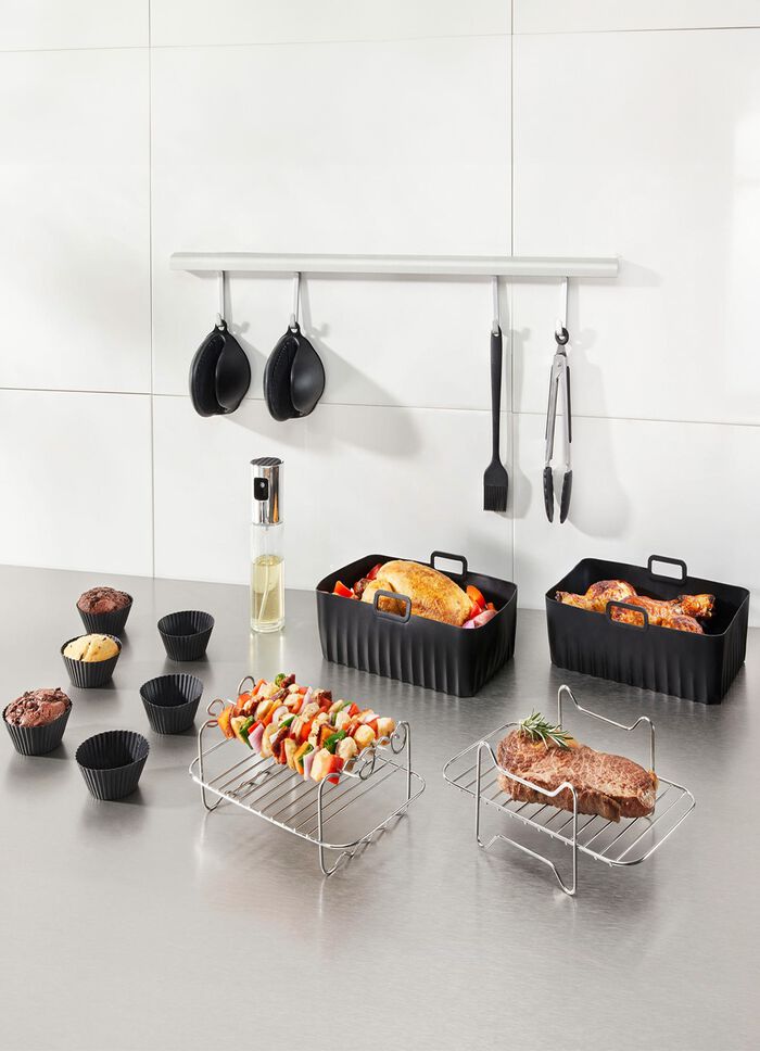 Zubehör-Set für Heißluftfritteusen, 19-teilig 