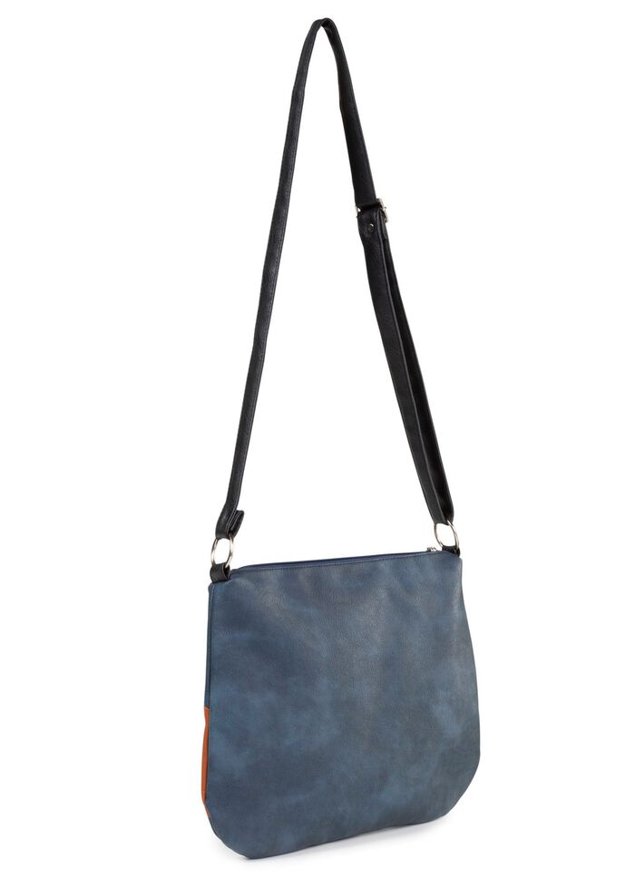 Tasche aus weichem Synthetikmaterial JEANS-BUNT