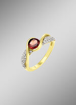 Damenring mit echt Granat 