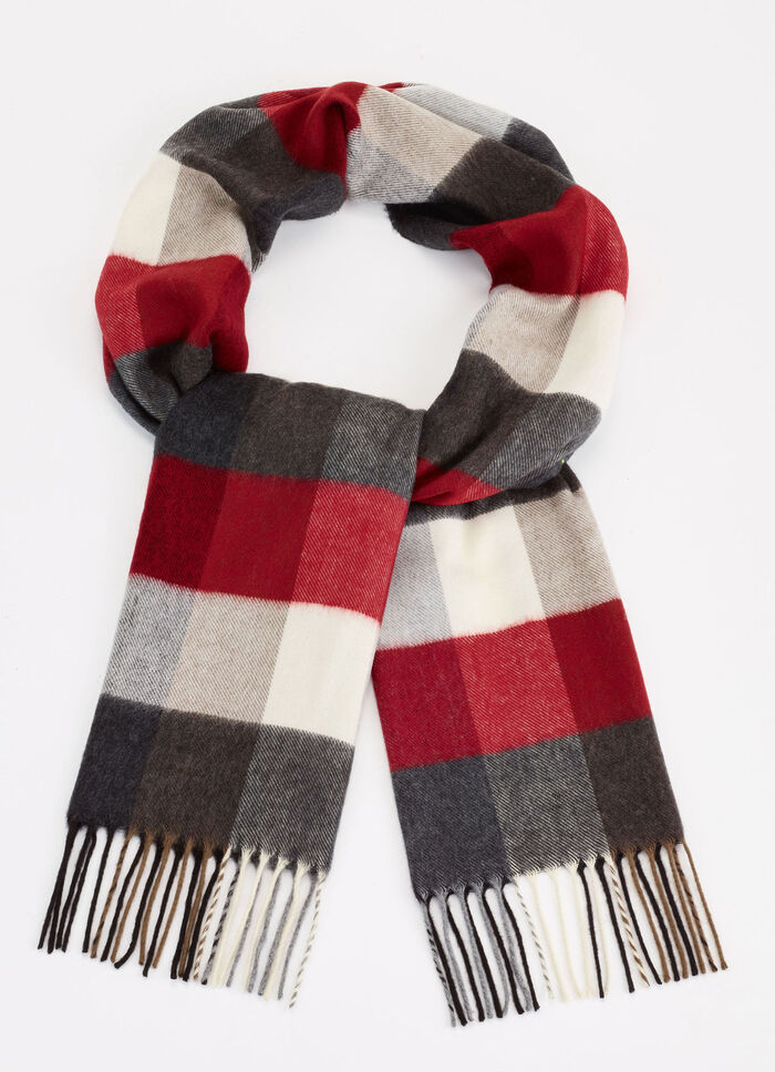 Schal mit Karodessin 