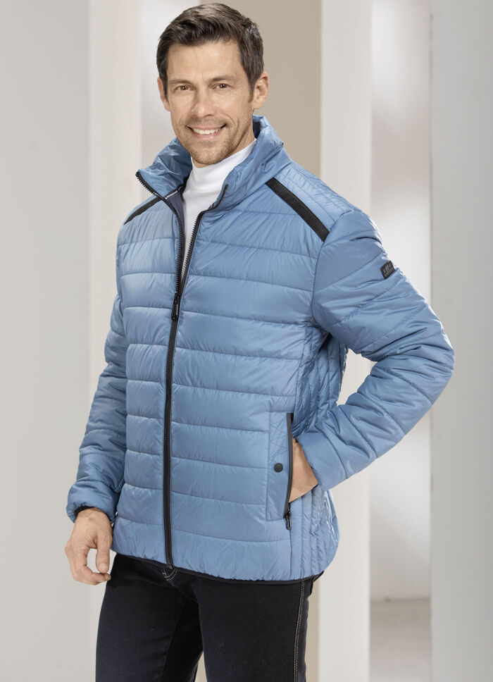 Steppblouson in 2 Farben TAUBENBLAU