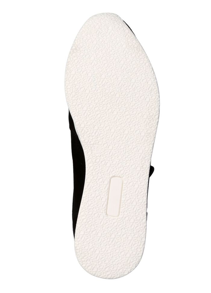 ELENA EDEN, bequeme Damen-Sneaker, Weite G, mit herausnehmbarem Fu&szlig;bett SCHWARZ