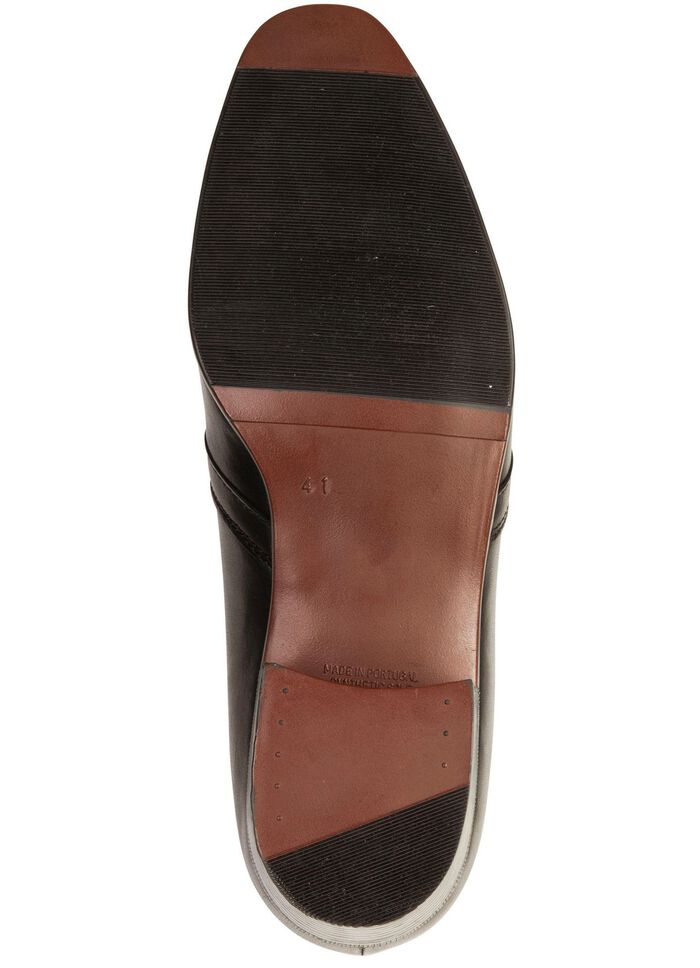 GINO GALANTE, elegante Herren-Slipper, mit Gummizug SCHWARZ