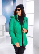 Jacke mit Reißverschlussleiste OPALGRÜN