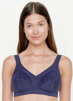 Zweierpack BH mit Spitzeneinsätzen 1X MARINE, 1X WEISS