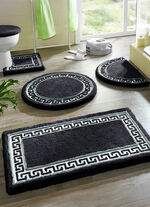 Badgarnitur mit Mäander-Bordüre ANTHRAZIT