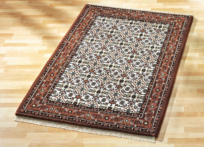 Handgekn&uuml;pfte Br&uuml;cken, Galerie und Teppiche BEIGE