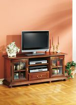 TV-Longboard mit Echtholzfurnier NUSSBAUM