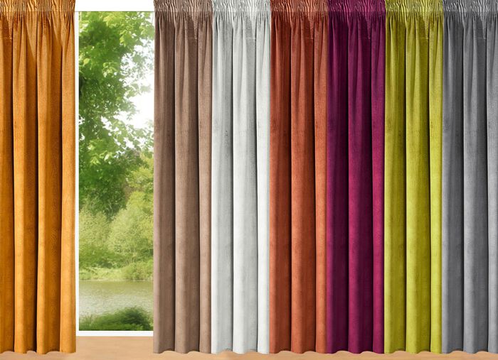 Energiespar-Verdunkelungsschals in Samtoptik GOLD