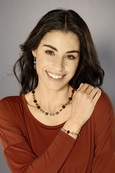 Ohrringe mit Bernstein und Türkis 