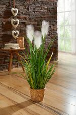 Pampasgras aus hochwertigem Kunst- und Textilmaterial 