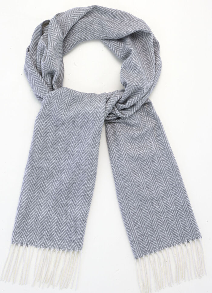 Schal mit Fischgratdessin 
