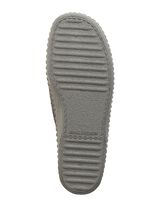 Textil-Pantoffel mit anatomisch geformtem Fu&szlig;bett GRAU-SCHWARZ