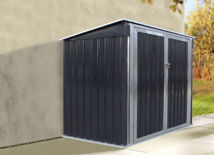 Mülltonnenschrank aus verzinktem Stahl 