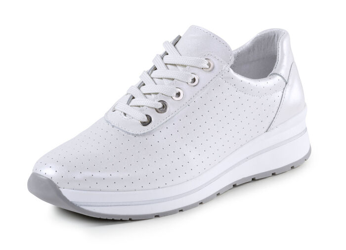 ELENA EDEN Sneaker mit Zierperforation PERLWEISS