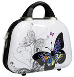 Beautycase Butterfly mit unterteiltem Innenfach 